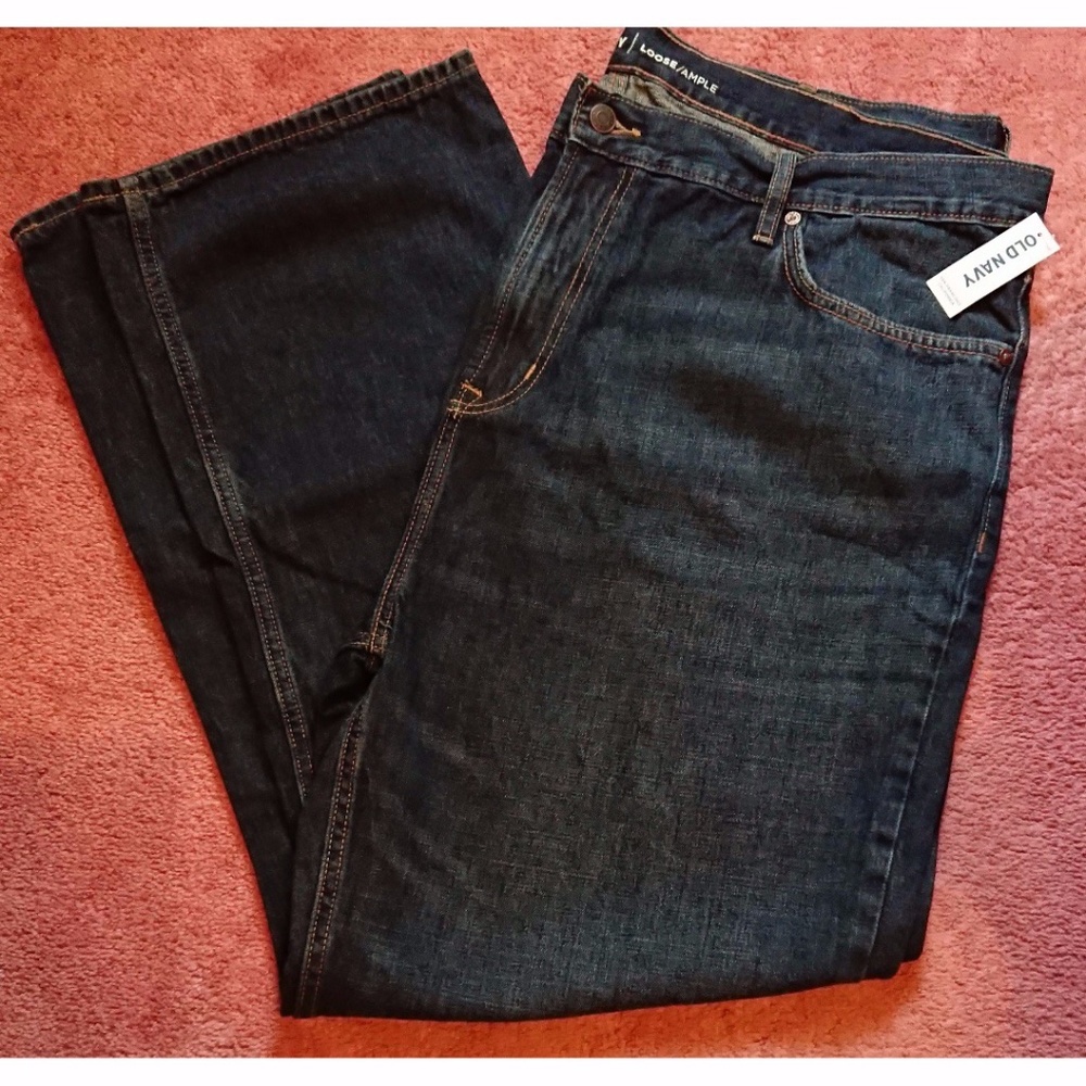 Men's Old Navy Loose Jeans New Medium Size 42x30